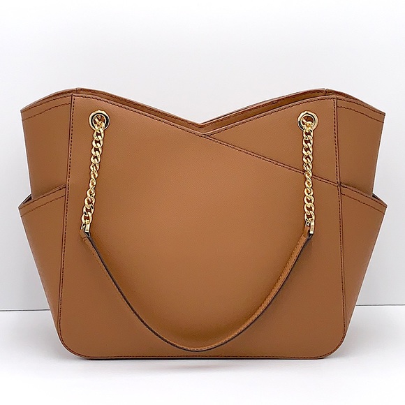 MICHAEL KORS LARGE X CHAIN SHOULDER TOTE LUGGAGE - Picture 4 of 16